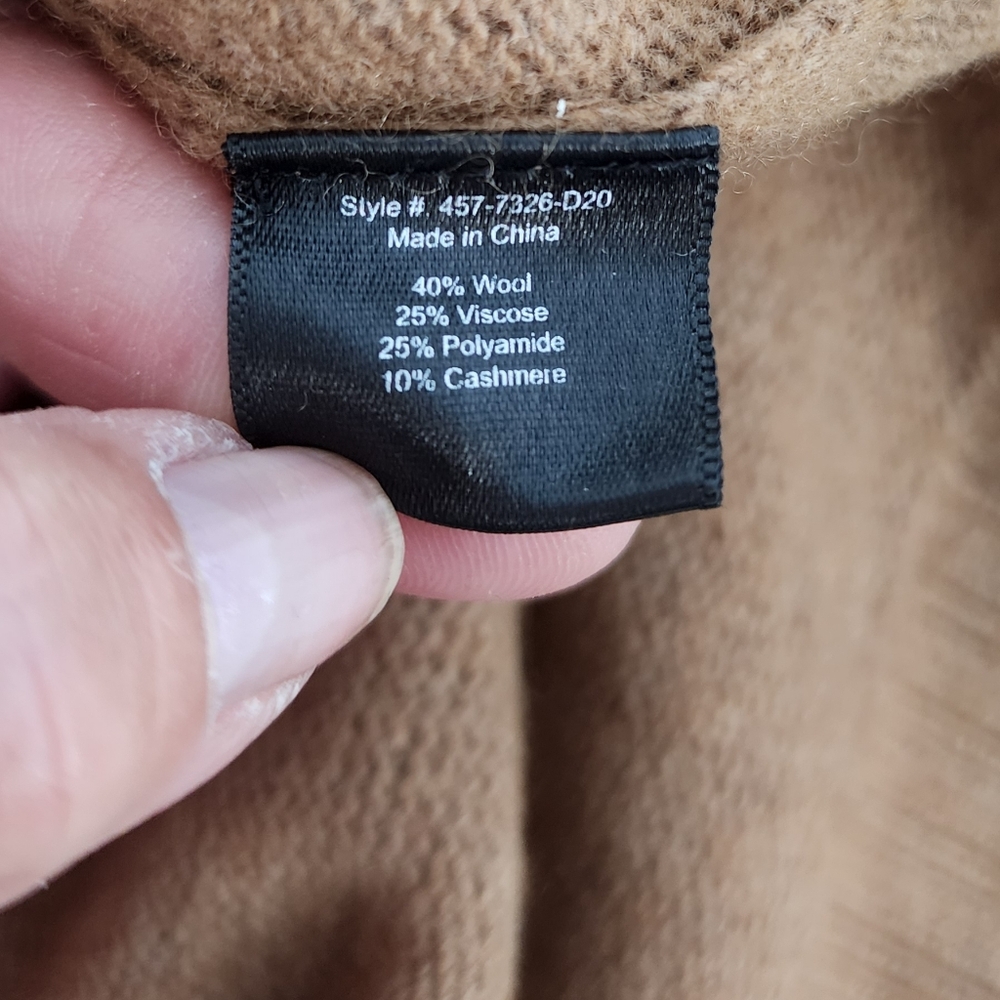 JENNI JAYNE EVERYDAY SWEATER WOOL/CASHMERE CREW NECK LONG SLEEVES SIZE MEDIUM - Picture 9 of 15